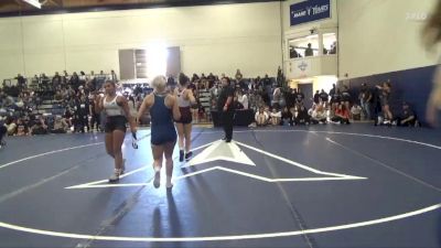 131 lbs Champ. Round 2 - Makenna Duran, Eastern Oregon University (OR) vs Sage O`Toole, Simpson University (CA)