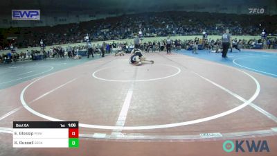 130 lbs Round Of 32 - Eathan Glossip, Perkins vs Krew Russell, Broken Arrow Wrestling Club