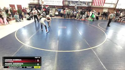 115 lbs Cons. Semi - Jaxson Nobriga, South Sevier vs Maddix Anderson, Wasatch Wrestling Club