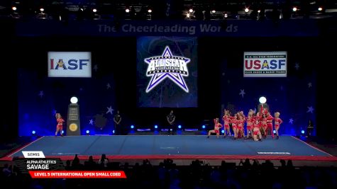 Alpha Athletics - Savage [2026 L5 International Open Small Coed Semis] 2026 The Cheerleading Worlds