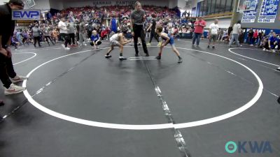 58 lbs Round Of 16 - Jonas Tarrant, Bridge Creek Youth Wrestling vs Maxwell Roy, Standfast