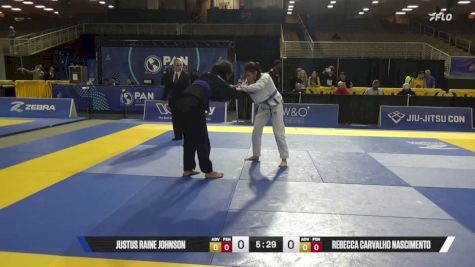 Rebecca Carvalho Nascimento vs Justus Raine Johnson 2026 Pan Jiu Jitsu IBJJF Championship