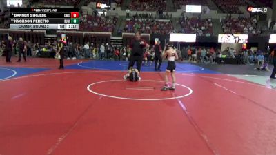 81 lbs Champ. Round 2 - Bannen Stroebe, Chinook Wrestling Club vs Knoxson Peretto, Ronan Wrestling