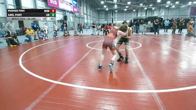 92 lbs Cons. Rd Of 16 - Parker Fish, Mat Rats Rebooted Wrestling vs Abel Port, Lions Den Wrestling