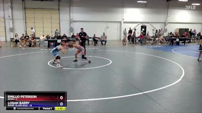 97 lbs Round 2 (6 Team) - Emillio Peterson, Idaho vs Logan Barry, Rhode Island Gold