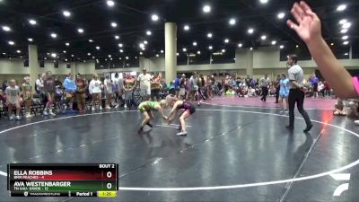 70 lbs Semis (4 Team) - Ella Robbins, BMM Peaches vs Ava Westenbarger, TN AAU- Havok