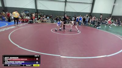 138 lbs Cons. Round 4 - Jett Johnson, Southwest Washington Wrestling Club vs Jumorino Narruhn, Peninsula Wrestling Club