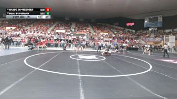 144 lbs Cons. Round 3 - Beau Bussmann, Marysville HS vs Shade Schuberger, Columbus HS