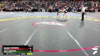 100 lbs Cons. Round 3 - Bryn Cespedes, North Harford vs Juliana Oxenberg, Atholton