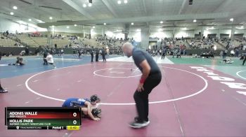 45 lbs Cons. Semi - Adonis Walle, Iron Knights vs Hollis Park, Sumner County Wrestling Club