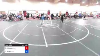 75 kg Cons 8 #1 - Riley Johnson, MWC Wrestling Academy vs Carter Brown, Xtreme Training