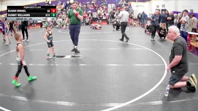 45 lbs Quarterfinal - Sunny Williams, KC Elite Training Center vs Elijah Israel, White Knoll