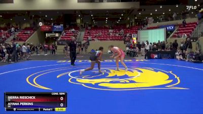 130 lbs Cons. Semi - Sierra Rieschick, TX vs Aiyana Perkins, OK