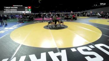 6A/5A Girls 115 Cons. Round 1 - Kinley Walters, Canby Girls vs Solia Herrera, Reynolds Girls