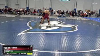 285 lbs Cons. Round 4 - Keishon Martin, Norwich vs Josh Lanka, RIT