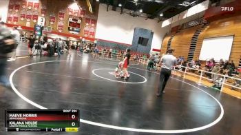 120-128 lbs Quarterfinal - Maeve Morris, Dean Morgan vs Kalana Nolde, Lander Middle School