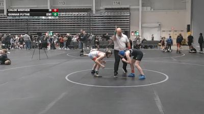 84 lbs Round 4 (6 Team) - Gunnar Flythe, Capital City WC vs Chloe Winther, Scuffle Misfits