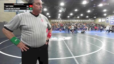 285 lbs Champ. Round 2 - Caleb Belflower, North vs Sky Vang, McLane