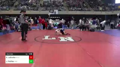 100 lbs Round Of 16 - Eric LaGrotta, Mount Laurel, NJ vs Jackson Polifka, Greencastle, PA