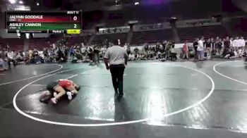 W-117 lbs Quarters & 1st Wb (16 Team) - Jalynn Goodale, Iowa vs Ashley Cannon, Utah