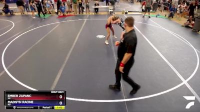 121 lbs Round 1 - Ember Zupanc, WI vs Madisyn Racine, ND