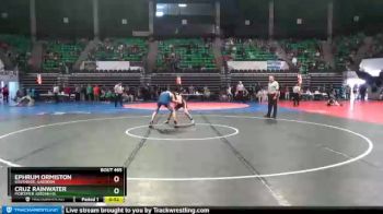 120 lbs Cons. Round 4 - Ephrum Ormiston, Southside, Gadsden vs CRUZ RAINWATER, Mortimer Jordan HS