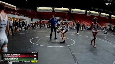 130 lbs Finals (2 Team) - Jaxon Durbrow, CP Wrestling Academy vs Leo Schreiber, Armory Athletics