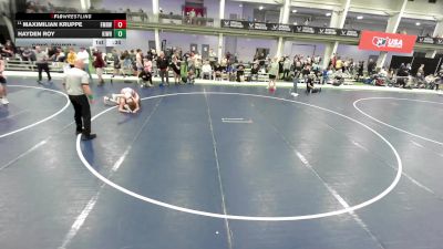 16U Boys - 138 lbs Cons. Round 2 - Maximilian Kruppe, Farmington Mat Rat Wrestling Club vs Hayden Roy, Kingdom Wrestling