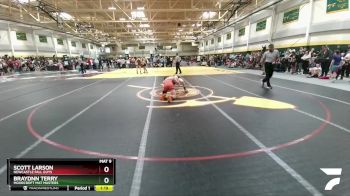 138 lbs Champ. Round 1 - Braydnn Terry, Moorcroft Mat Masters vs Scott Larson, NEWCASTLE FALL GUYS