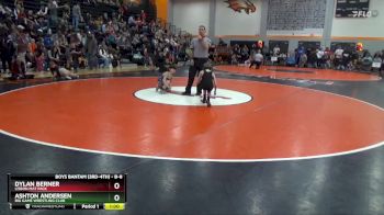 B-8 lbs Cons. Semi - Dylan Berner, Lisbon Mat Pack vs Ashton Andersen, Big Game Wrestling Club