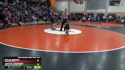 B-8 lbs Cons. Semi - Dylan Berner, Lisbon Mat Pack vs Ashton Andersen, Big Game Wrestling Club