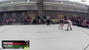 168 lbs Round 3 (8 Team) - Taye Wilson, Kansas Rattlers vs Bodie Adams, Oklahoma Elite