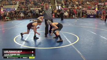 82 lbs Champ. Round 1 - Lucas Farmer (se), Vinton County vs Luke Donahue Ne1/5, Donahue Wrestling Academy