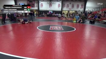 48 lbs Round 5 - Sara Kozlowski, West Burlington Notre Dame vs Azalea Charbonneau, Fort Madison Kids Club