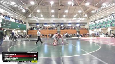 150 lbs Champ. Round 1 - David Perez, Mission Hills vs Makai Labayen, Cathedral Catholic