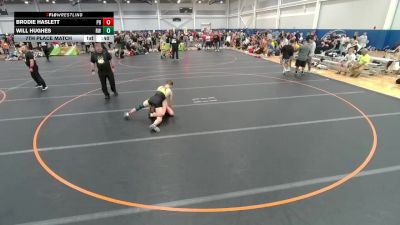 110 lbs 7th Place Match - Will Hughes, Roundtree Wrestling vs Brodie Haslett, Unattached