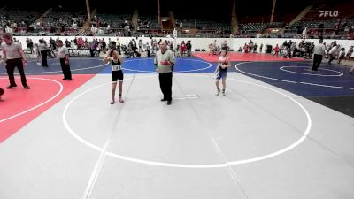 100 lbs Semifinal - Luke Baca, West Mesa Jr WC vs BluYonna Silvers, Stout Academy