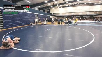 141 lbs Champ. Round 2 - Michael Volek, Millersville vs Kaden Allen, Unattached