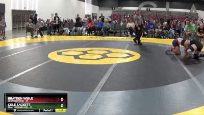 139 lbs 2nd Wrestleback (8 Team) - Brayden Wible, Heat Lightning vs Cole Sackett, Team Missouri (MO)