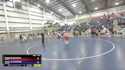 120 lbs Round 2 - Evan Kusumoto, Hawaii vs Evan Slaughter, Nevada