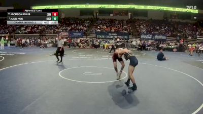 D 1 144 lbs Champ. Round 2 - Jackson Ellis, Central - B.R. vs Jude Fos, Holy Cross