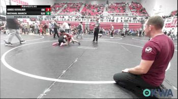 73 lbs Round Of 16 - Ames Kavalier, Cowboy Wrestling Club vs Michael March, Blanchard Wrestling Club
