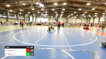 75 lbs Rr Rnd 1 - Luke Pluchino, Upstate Uprising Red vs Avery Haber, Pursuit Wrestling Academy - Green