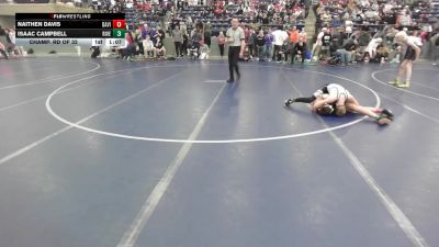98 lbs Champ. Rd Of 32 - Naithen Davis, Davis vs Isaac Campbell, Riverton