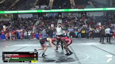 120 lbs Cons. Round 2 - Blessing Bengi, Red Storm vs Tenley Snavely, Con-Kids