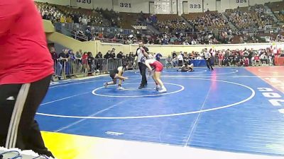 108 lbs Quarterfinal - HANNAH LOPEZ, Lions Wrestling Academy vs Josalin Hernandez, Tahlequah Middle School