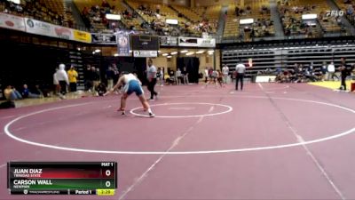 149 lbs Cons. Round 2 - Juan Diaz, Trinidad State vs Carson Wall, Newman