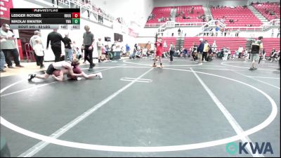 83 lbs Rr Rnd 4 - Ledger Rother, Rough Riders vs Nikolai Swatek, Yukon Wrestling Academy