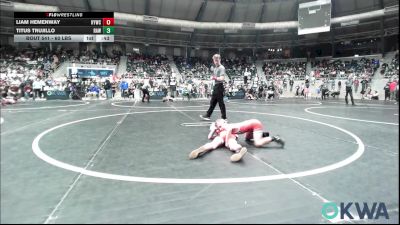 60 lbs Consi Of 16 #2 - Liam Hemenway, Hilldale Youth Wrestling Club vs Titus Trujillo, Raw