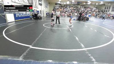 110 lbs Champ. Round 3 - Kaeli Gonzalez, Corona Del Mar vs Lia Stenger, Rancho Cucamonga